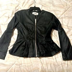Bbdakota nwt size x-small faux leather color black womens